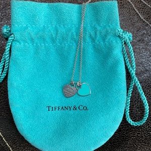 Tiffany & Co. mini double heart necklace